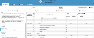 Firguring out Customs rate with the HTS lookup tool