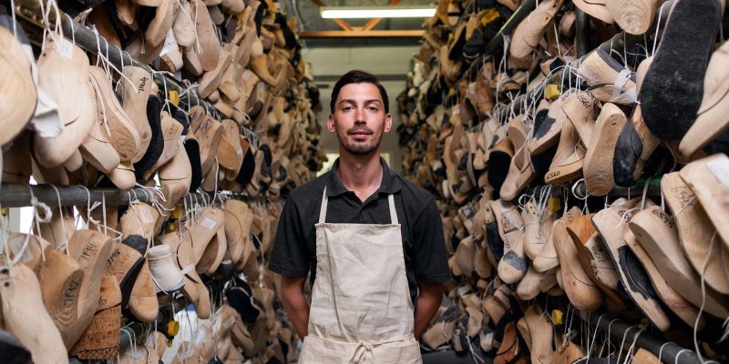 shoes, factory, man