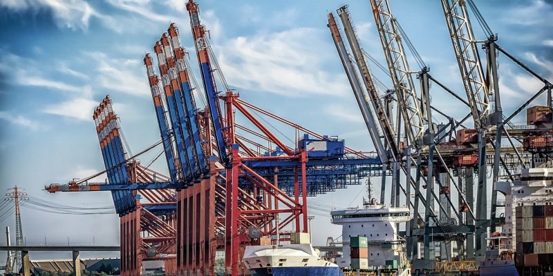 Loading and unloading a ship is one step in the Shipping Process